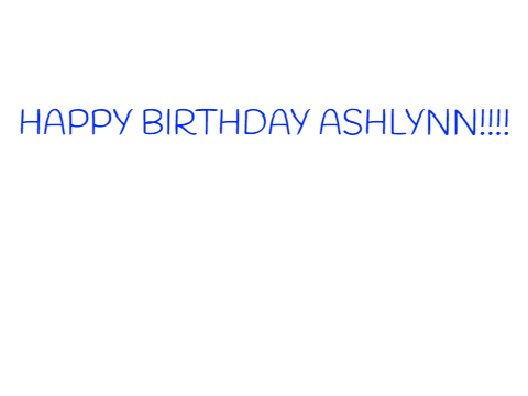 for Ashlynn
