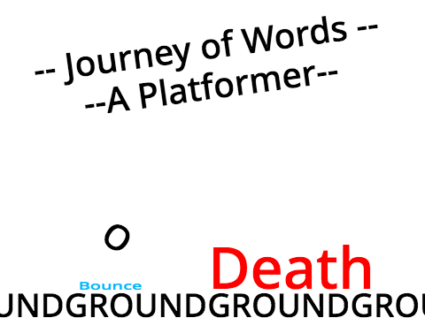 Journey of Words -- A Platformer