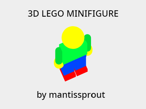 3D Lego Minifigure