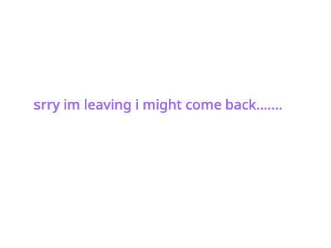 im srry