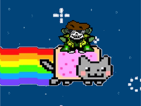 Make yourself ride Nyan Cat! remix
