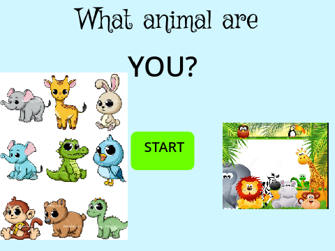 What animal are you? Quiz