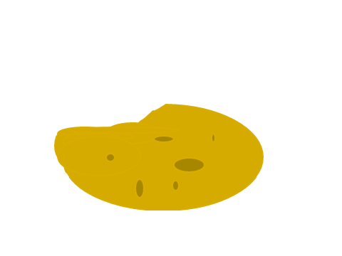 Potetodesuが丸だけで作ったじゃがいも（下手）