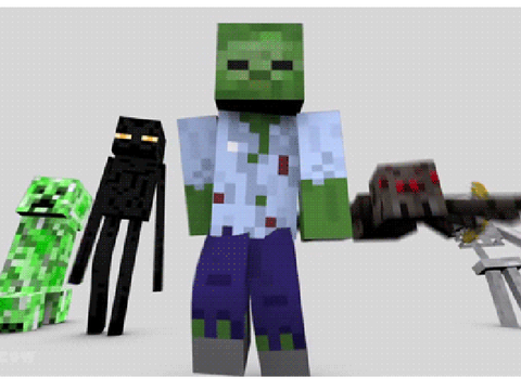 GIF Minecraft Dance