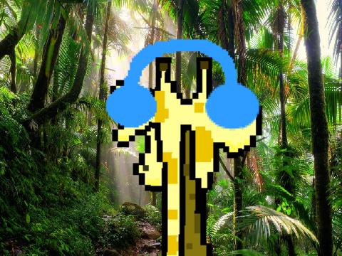 Pixel Giraffe Drawing+Music