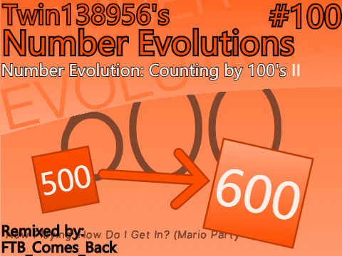Number Evolution: Counting by 100's II [ 500 → 600 ] 
