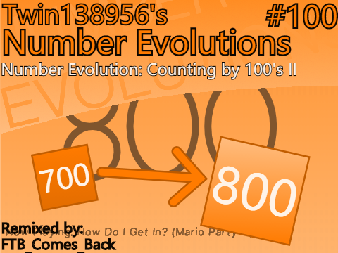 Number Evolution: Counting by 100's II [ 700 → 800 ]