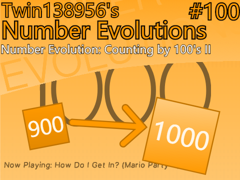 Number Evolution: Counting by 100's II [ 900 → 1.000 ]