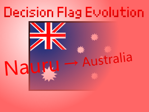 Decision Flag Evolution [ Nauru → Australia ] 