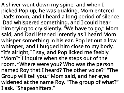 SHAPESHIFTER 1 Chapter 