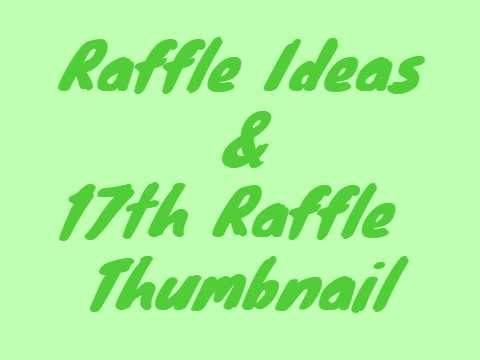 Raffle Ideas & 17th Raffle Thumbnail