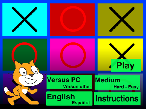 Tic Tac Toe - Ta Te Ti - Play against the computer or against your friends.