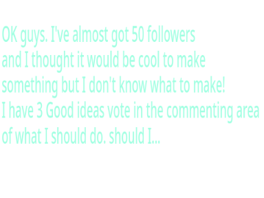 50 followers!!