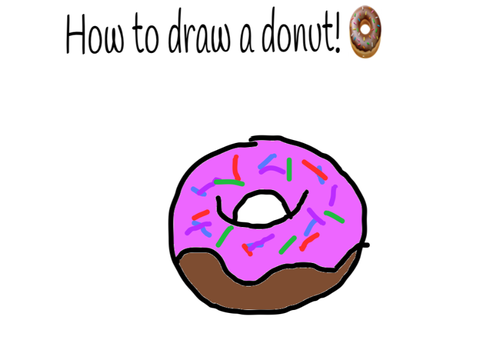 Drawing donut tutorial!