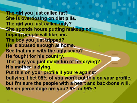 Stop bullying people 
