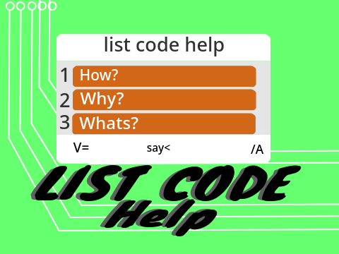 List Code Help