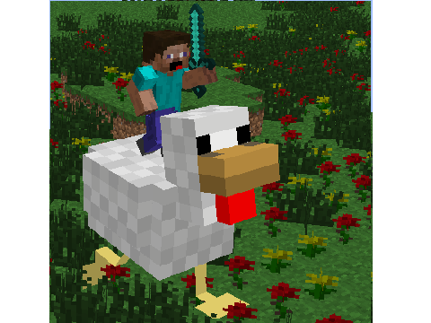 AgentRoop riding a giant chicken