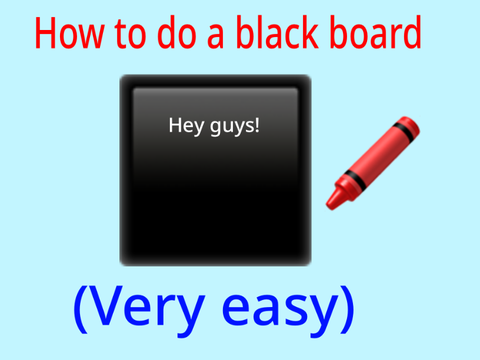 Making a backdrop look like a black board!! :)