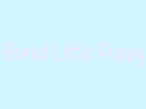 Bored Little Puppy