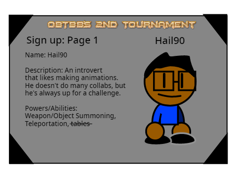 OBTBB's (2nd) Tournament (Sign Up)