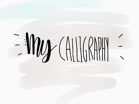 My calligraphy 