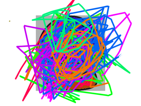 Coloring contest! Entry(mushroom) abstract art