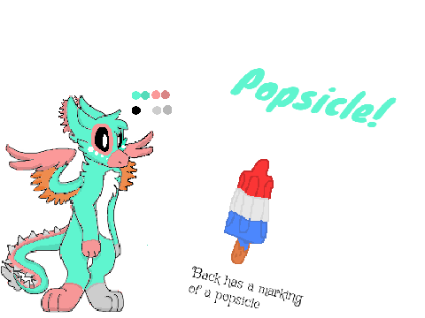 Dutch Angel Dragon OC! Popsicle!
