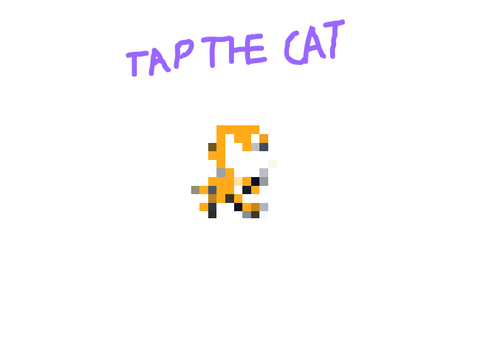 A glitchy scratch cat