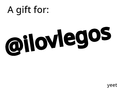 A gift to @ilovlegos