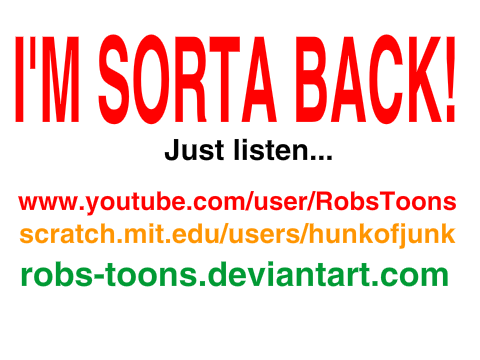 I'm sorta back!