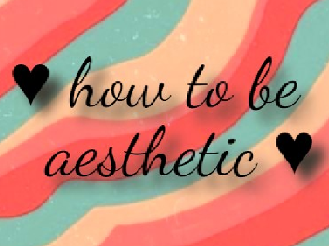 ♥ h o w  t o  b e  a e s t h e t i c  ♥