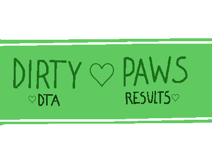 ♡ Dirty Paws DTA Results ♡