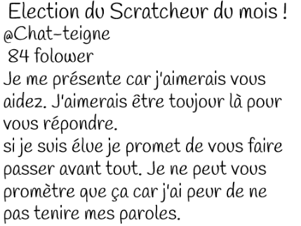 Fiche d'inscription à l'election du Scratcheur du mois ! remix