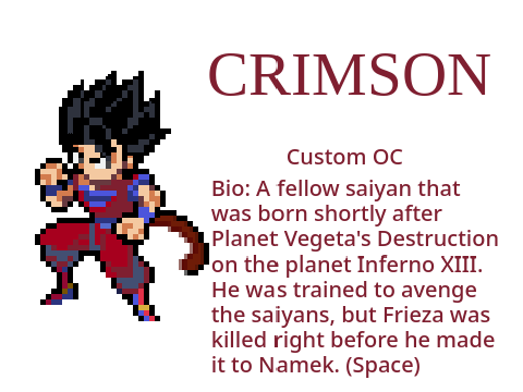 Crimson ~ Custom DBZ OC