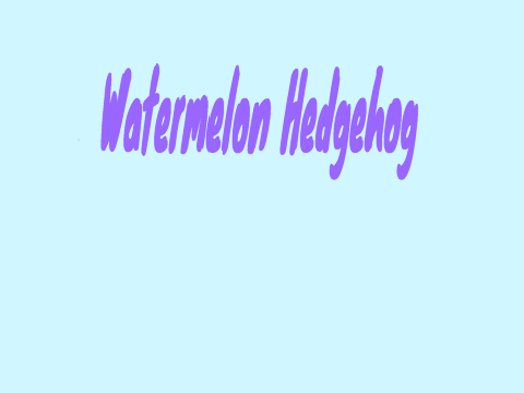 Watermelon hedgehog - a Platformer