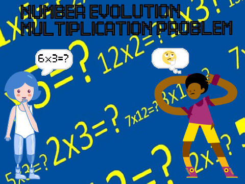 Number Evolution - Multiplication Problem [ Start! → 0 x 0 = 0 ]