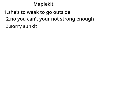 Maplekit Audition - Sunshade's story