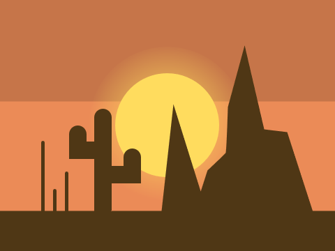 100 competition ~ Desert Sunset