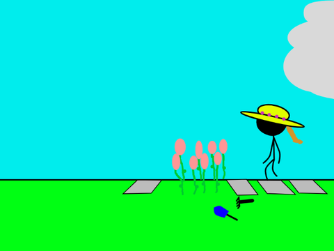 building a garden - an animation