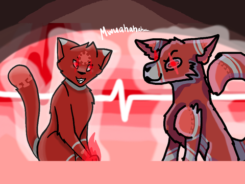 To coronavirus catz chillin (collab w/ Ravencat1O)