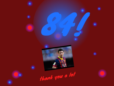 84 followers, thank you