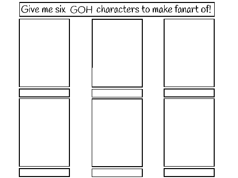 Plz give meh 6 Galaxy of Heroes characterz to draw, uwu remix