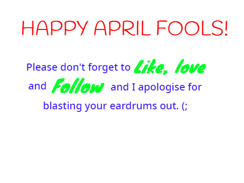 Hearing test (April fool's)