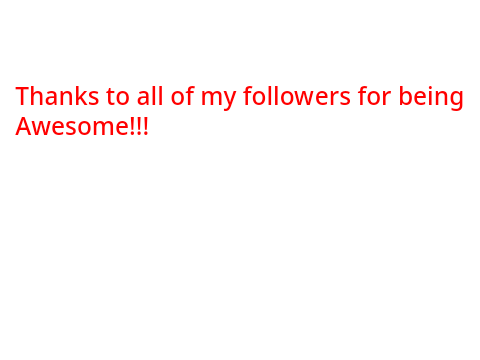 Over 20 followers!!!!! 