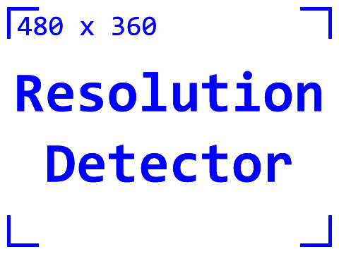 Resolution Detector