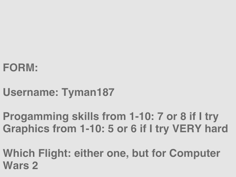 Computer Wars 2 Sign-Up