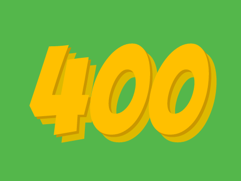 Thanks for 400 Followers