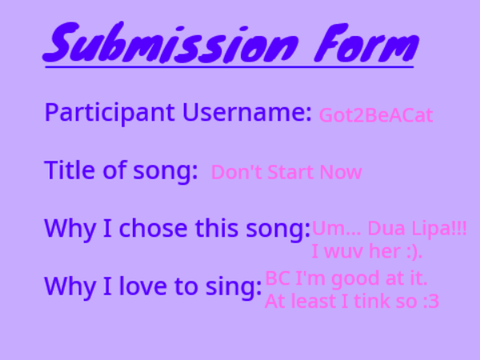 Don't Start Now--my entry