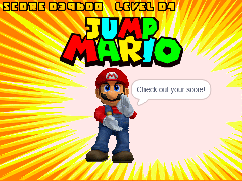 Jump Mario!  Mobile Friendly Game! bosco