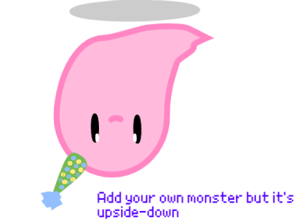 Add your own monster but it's upside-down